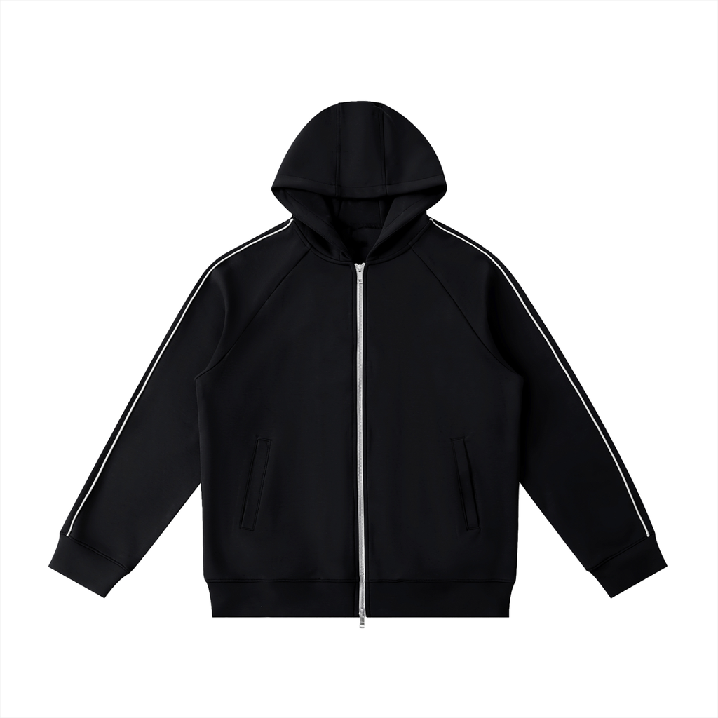 Raglan Sleeve Zip Hoodie