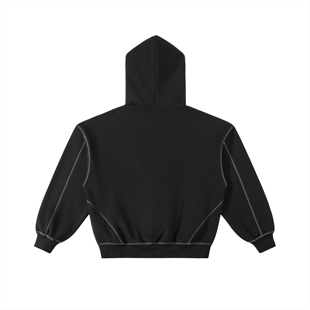 Contrast Stitched Hoodie