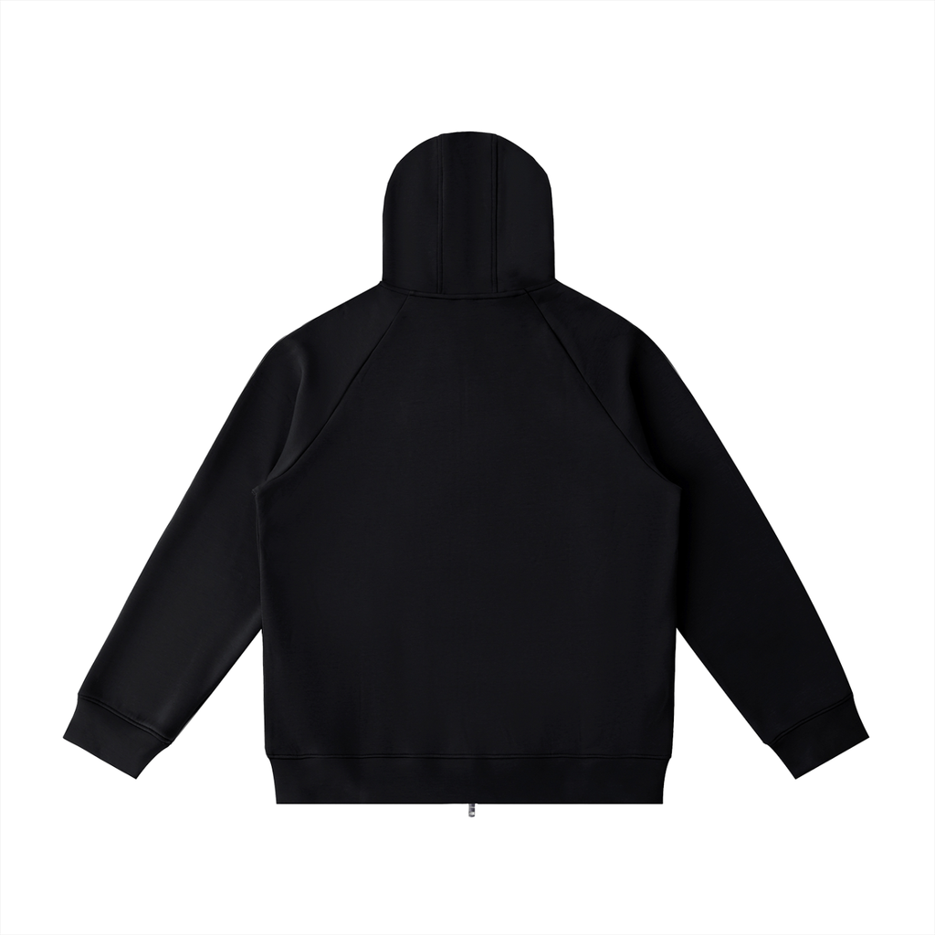 Raglan Sleeve Zip Hoodie